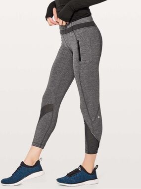 Lululemon Inspire Tight II Heathered Black Leggings